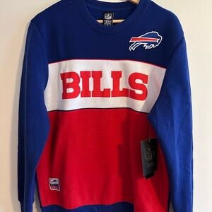 Men's Blue and Red Sweater